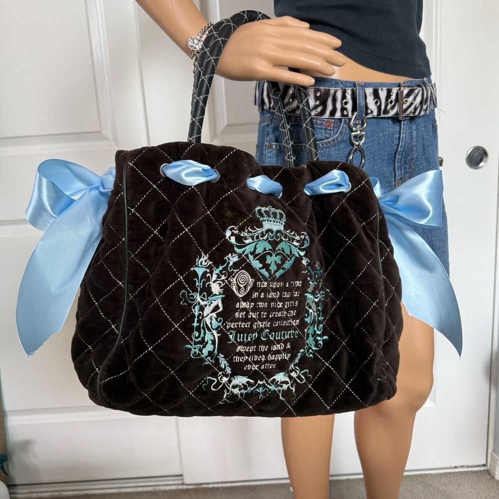 Custom Vintage Juicy Couture Brown and Blue Once Upon a Time Daydreamer - Picture 15 of 15